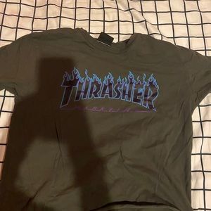 thrasher crop top